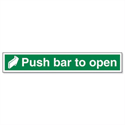 Stewart Superior Sign Push Bar to Open 450x75mm Self-adhesive Vinyl Stewart Superior Sign Push Bar to Open 450x75mm Self-adhesive Vinyl