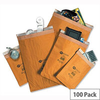 Jiffy Padded Mail Bags Size 1 Gold 165x280mm Pack of 100 Jiffy Padded Mail Bags Size 1 Gold 165x280mm Pack of 100