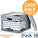 Fellowes Bankers Box System Large Archive Storage Box 01810-FF Pack 10 Fellowes Bankers Box System Large Archive Storage Box 01810-FF Pack 10
