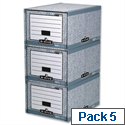 Fellowes Bankers Box System Archive Foolscap Storage Drawer 01820 Pack 5 Fellowes Bankers Box System Archive Foolscap Storage Drawer 01820 Pack 5