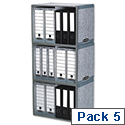 Fellowes Bankers Box System Archive Stax File Store Pack 5 Fellowes Bankers Box System Archive Stax File Store Pack 5