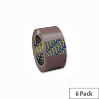 Sellotape Buff Packaging Tape 50mm x 66m (6 Pack) Sellotape Buff Packaging Tape 50mm x 66m (6 Pack)