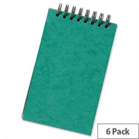 Silvine 127x203mm Reporters Notebook Hardcover Perforated 400 Pages Pack 6 Silvine 127x203mm Reporters Notebook Hardcover Perforated 400 Pages Pack 6
