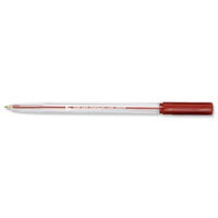 Ballpoint Pen Red Medium Clear Barrel Pack 50 5 Star Ballpoint Pen Red Medium Clear Barrel Pack 50 5 Star