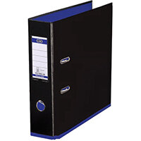 Elba MyColour Lever Arch File 80mm Polypropylene A4 Black and Purple Elba MyColour Lever Arch File 80mm Polypropylene A4 Black and Purple