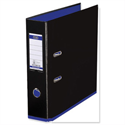 Elba MyColour Lever Arch File 80mm Polypropylene A4 Black and Purple Elba MyColour Lever Arch File 80mm Polypropylene A4 Black and Purple
