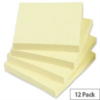Yellow Sticky Notes Pad of 100 Sheets 76x76mm Pack 12 5 Star Yellow Sticky Notes Pad of 100 Sheets 76x76mm Pack 12 5 Star