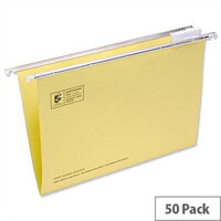Yellow Office Suspension File Foolscap Heavyweight with Tabs and Inserts 5 Star Pack 50 Yellow Office Suspension File Foolscap Heavyweight with Tabs and Inserts 5 Star Pack 50
