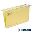 Yellow Foolscap Suspension File Heavyweight with Tabs and Inserts 5 Star Pack 50 Yellow Foolscap Suspension File Heavyweight with Tabs and Inserts 5 Star Pack 50