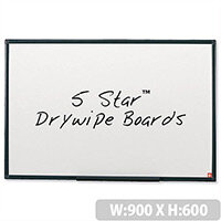 Whiteboard Lightweight 900 x 600mm 5 Star