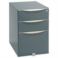 Bisley Wave Mobile Pedestal 2 Stationery & 1 File Drawer 645H Grey WVA52MSSF-F4 Bisley Wave Mobile Pedestal 2 Stationery & 1 File Drawer 645H Grey WVA52MSSF-F4