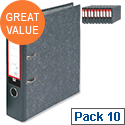 5 Star Office Lever Arch File 70mm A4 Cloudy Grey Pack of 10 5 Star Office Lever Arch File 70mm A4 Cloudy Grey Pack of 10