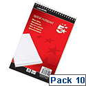 Spiral Notepad 200 x 125 Headbound Ruled 160 Pages Pack 10 5 Star Spiral Notepad 200 x 125 Headbound Ruled 160 Pages Pack 10 5 Star