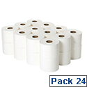 2Work 2 Ply White Micro Twin Toilet Paper Roll 125m (Pack of 24) JWH102 2Work 2 Ply White Micro Twin Toilet Paper Roll 125m (Pack of 24) JWH102