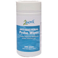 2Work Antibacterial Alcohol Probe Wipes Dispenser Tub Pack 1 (Contains of 200 Wipes) 2W24703