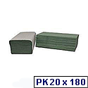2Work Green I-Fold Paper Hand Towel 1-Ply 242x222mm (Pack of 3600) HIG136 2Work Green I-Fold Paper Hand Towel 1-Ply 242x222mm (Pack of 3600) HIG136