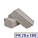 2Work White I-Fold 1 Ply Paper Hand Towel 242x222mm (Pack of 3600) HIW136 2Work White I-Fold 1 Ply Paper Hand Towel 242x222mm (Pack of 3600) HIW136