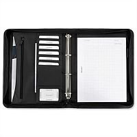 Office Ring Binder Folder Zipped with Pad 4 Ring Capacity 30mm A4 Black 5 Star Office Ring Binder Folder Zipped with Pad 4 Ring Capacity 30mm A4 Black 5 Star