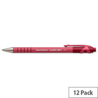 Paper Mate Flexgrip Medium Black Retractable Ballpoint Pen Pack 12 Paper Mate Flexgrip Medium Black Retractable Ballpoint Pen Pack 12