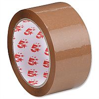 Packing Tape Polypropylene 48mm x 66m Buff 5 Star Packing Tape Polypropylene 48mm x 66m Buff 5 Star