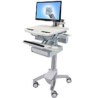 Ergotron Cart LCD Display Keyboard Mouse Notebook Scanner Medical Capacity: 16.8 kg Ergotron Cart LCD Display Keyboard Mouse Notebook Scanner Medical Capacity: 16.8 kg