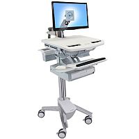 Ergotron Cart LCD Display Keyboard Mouse Notebook Scanner Medical Capacity: 17.7 kg Ergotron Cart LCD Display Keyboard Mouse Notebook Scanner Medical Capacity: 17.7 kg