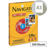 Navigator A3 120gsm White Ultra Smooth Printer Paper Ream of 500 Sheets Navigator A3 120gsm White Ultra Smooth Printer Paper Ream of 500 Sheets