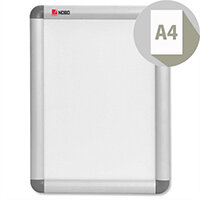 Nobo A4 Clip-down Frame Moulded Aluminium Front-opening 297x210mm Nobo A4 Clip-down Frame Moulded Aluminium Front-opening 297x210mm