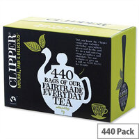 Clipper Fairtrade Golden Blend Everyday Tea Bags A06816 Pack 440 Clipper Fairtrade Golden Blend Everyday Tea Bags A06816 Pack 440