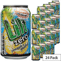 Lilt Zero Diet Pineapple and Grapefruit Soft Fizzy Drink Cans 330ml (Pack 24) Lilt Zero Diet Pineapple and Grapefruit Soft Fizzy Drink Cans 330ml (Pack 24)