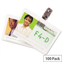 GBC ID Badge Laminating Pouches 250 Micron 67x98.5mm Pack 100 GBC ID Badge Laminating Pouches 250 Micron 67x98.5mm Pack 100