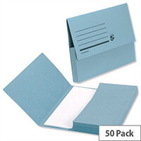 Document Wallet 285gsm Foolscap Blue Pack 50 5 Star Document Wallet 285gsm Foolscap Blue Pack 50 5 Star