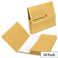 Document Wallet 285gsm Foolscap Yellow Pack 50 5 Star Document Wallet 285gsm Foolscap Yellow Pack 50 5 Star