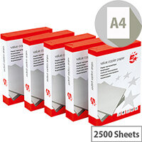 5 Star Multifunctional Printer Paper A4 80gsm White Box of 2500 Sheets 5 Star Multifunctional Printer Paper A4 80gsm White Box of 2500 Sheets