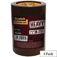 Scotch Heavy Duty Packaging Tape 50mm x 66m Brown Scotch Heavy Duty Packaging Tape 50mm x 66m Brown