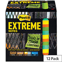 Post-it Notes Extreme 76 x 76mm Assorted Pack of 12 EXT33M-12-UKSP Post-it Notes Extreme 76 x 76mm Assorted Pack of 12 EXT33M-12-UKSP