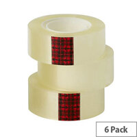 3M Scotch Easy Tear Transparent Tape 24mm x 33mm ET2433T6 Pack 6 3M Scotch Easy Tear Transparent Tape 24mm x 33mm ET2433T6 Pack 6