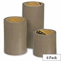 Scotch Buff Packaging Tape Polypropylene 50mm x 66m (6 Pack) Scotch Buff Packaging Tape Polypropylene 50mm x 66m (6 Pack)