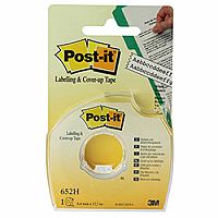 Post-it Labelling and Cover-up Tape 8.42mm 652H Post-it Labelling and Cover-up Tape 8.42mm 652H