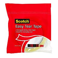 3M Scotch Easy Tear Clear Everyday Tape 24mmx50m Single Roll GT500077224 3M Scotch Easy Tear Clear Everyday Tape 24mmx50m Single Roll GT500077224