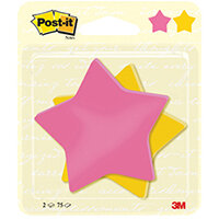 Post-it Notes Star Shape 75 Sheet 70.5 x 70.5mm Pack of 2 7100236274 Post-it Notes Star Shape 75 Sheet 70.5 x 70.5mm Pack of 2 7100236274