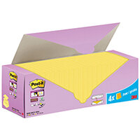 Post-it Super Sticky ZNotes Canary Yellow Cabinet 76x76mm Pack of 24 Post-it Super Sticky ZNotes Canary Yellow Cabinet 76x76mm Pack of 24