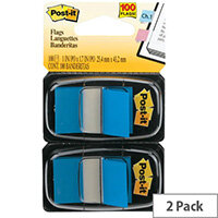 Post-It Index Flag Dispenser Dual Pack Blue 680-B2EU Post-It Index Flag Dispenser Dual Pack Blue 680-B2EU