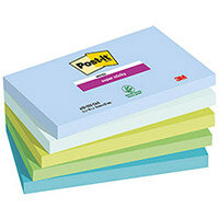 Post-it Super Sticky Notes Oasis 76x127mm 90 Sheets Pack of 5 7100258790 Post-it Super Sticky Notes Oasis 76x127mm 90 Sheets Pack of 5 7100258790