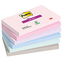 Post-it Super Sticky Soulful 76x127mm 90 Sheet Pack of 6 7100259202 Post-it Super Sticky Soulful 76x127mm 90 Sheet Pack of 6 7100259202