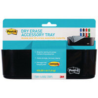 Post-it Dry Erase Black Accessory Tray with 4 Large Command Strips DEFTRAY-EU Post-it Dry Erase Black Accessory Tray with 4 Large Command Strips DEFTRAY-EU