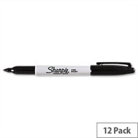 Sharpie Black Permanent Marker Fine Tip Pack 12 Sharpie Black Permanent Marker Fine Tip Pack 12