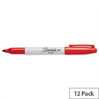 Sharpie Red Permanent Marker Fine Tip Pack 12 Sharpie Red Permanent Marker Fine Tip Pack 12