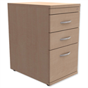Filing Pedestal Desk-High 3-Drawer 600mm Deep Maple Kito Filing Pedestal Desk-High 3-Drawer 600mm Deep Maple Kito