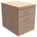 Fixed Filing Pedestal for Cantilever Desk 2-Drawer Maple Kito Fixed Filing Pedestal for Cantilever Desk 2-Drawer Maple Kito